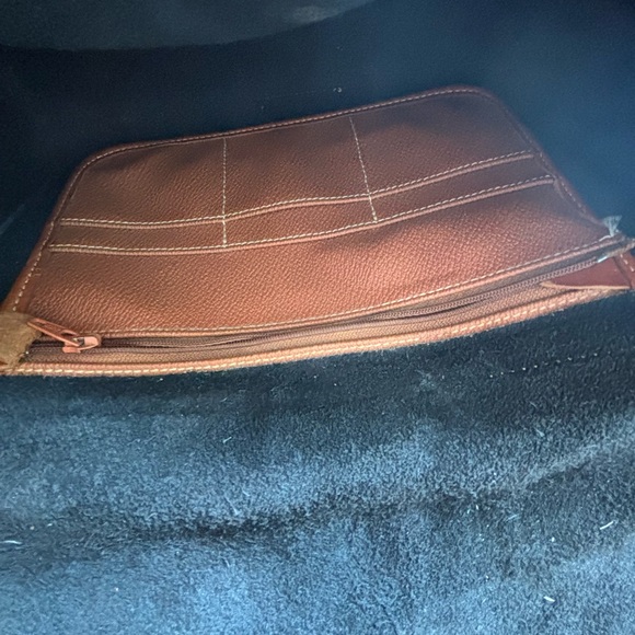 Dooney & Bourke Black and Tan Crossbody Bag with Buckle - Picture 5 of 7